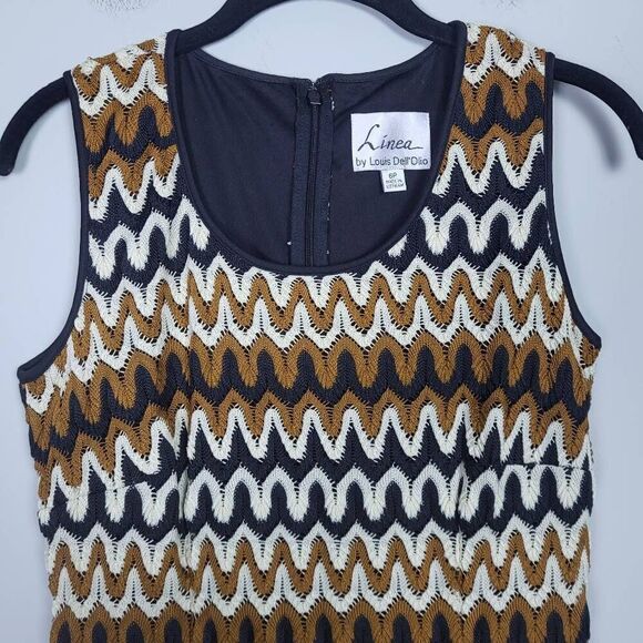 Linea Louis Dell'Olio Womens Crochet Knit Maxi Dress Size 6 Petite Sleeveless - Picture 3 of 7